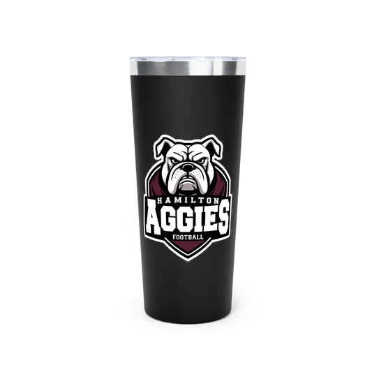 22oz Copper Insulated Tumbler \ Hamilton Aggies Football \ HAF2