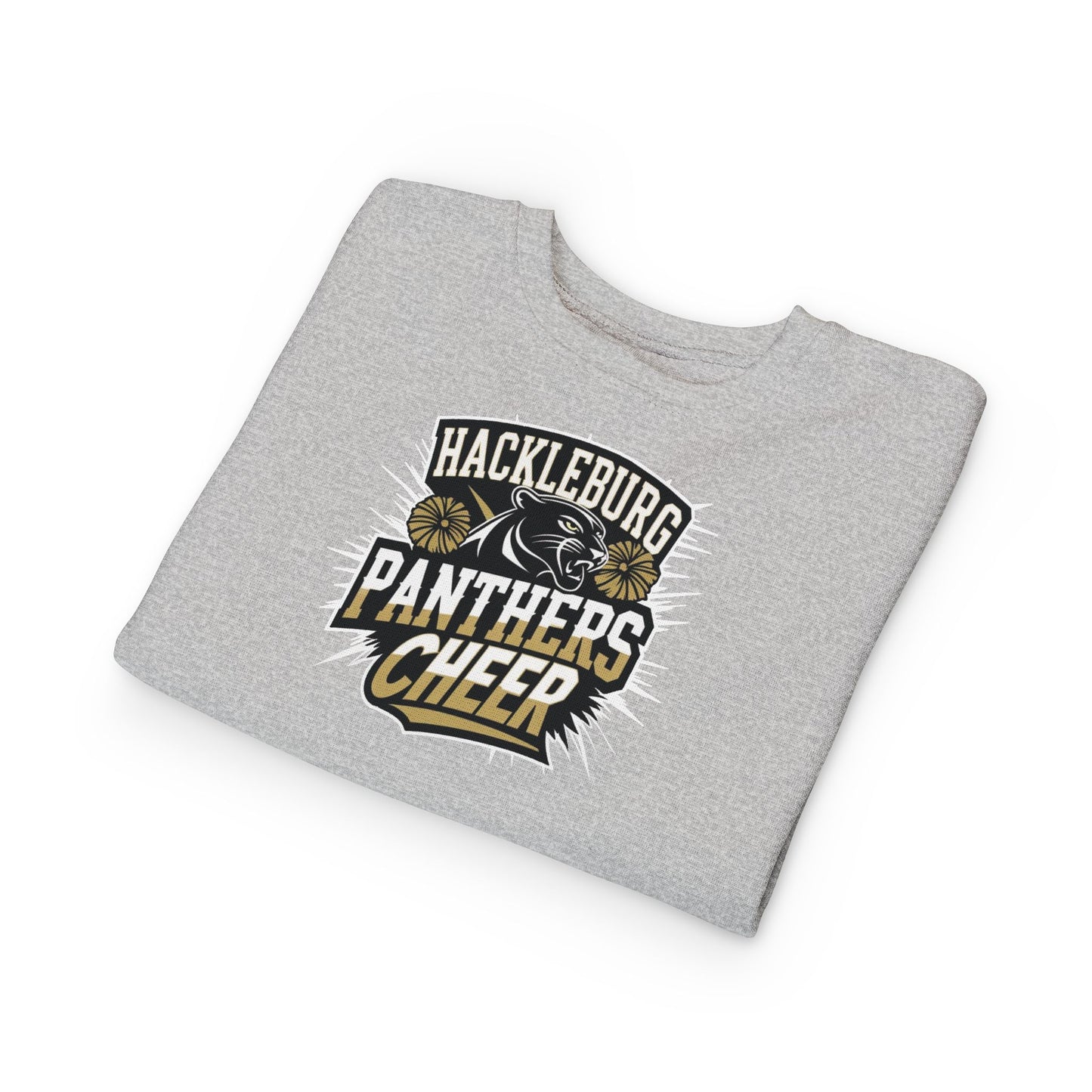 Toddler Crewneck Sweatshirt \ Hackleburg Panthers Cheer \ HPC1