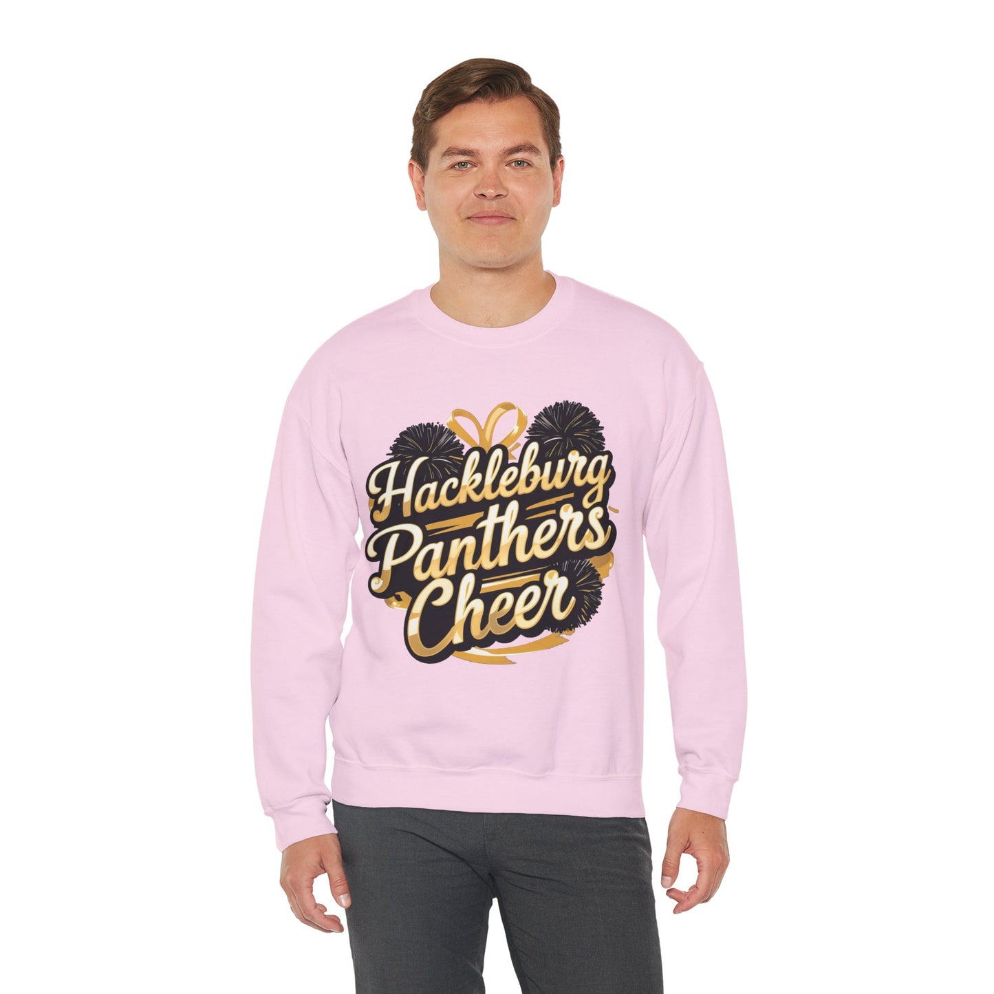 Adult Crewneck Sweatshirt \ Hackleburg Panthers Cheer \ HPC2