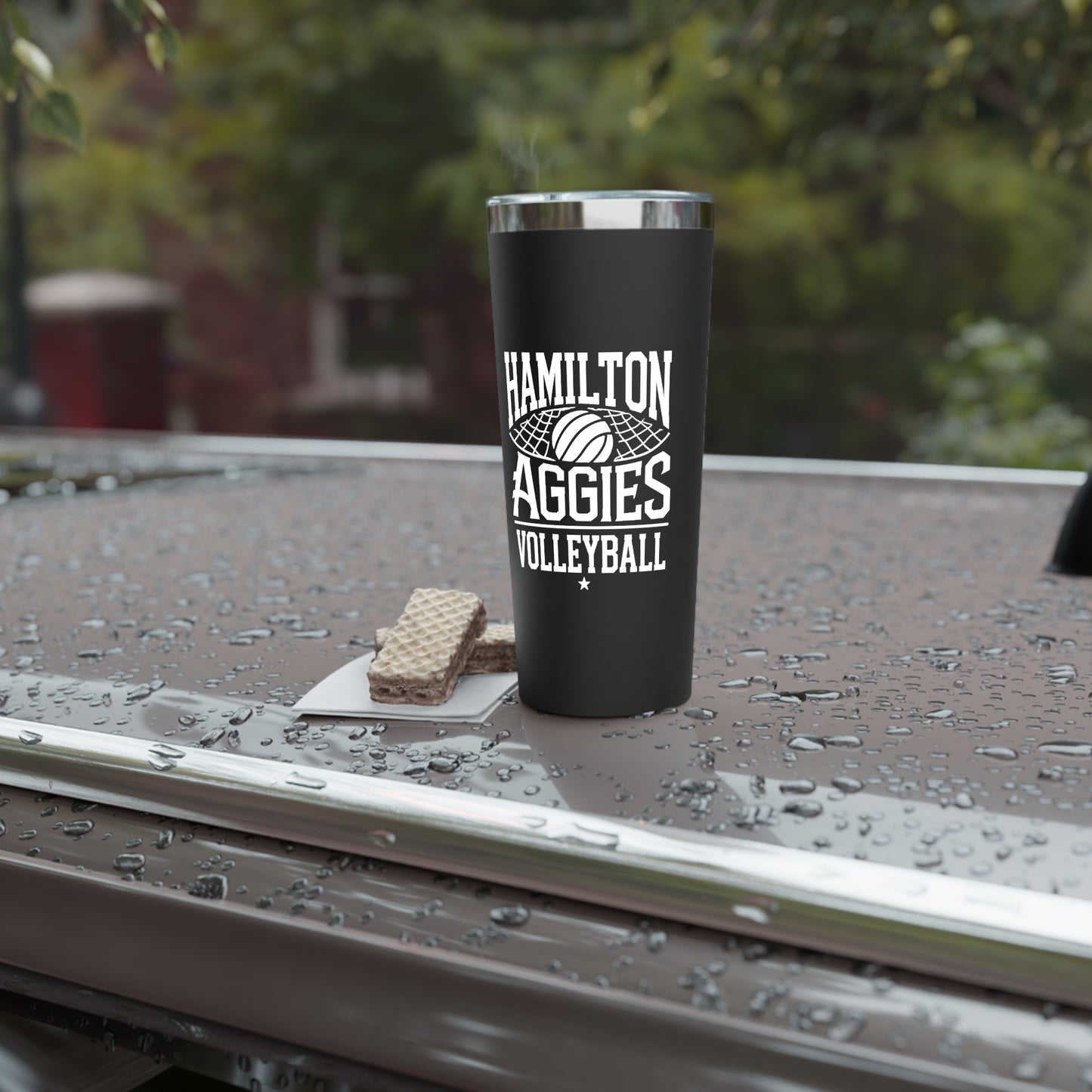 22oz Copper Insulated Tumbler \ Hamilton Aggies Volleyball \ HAV2