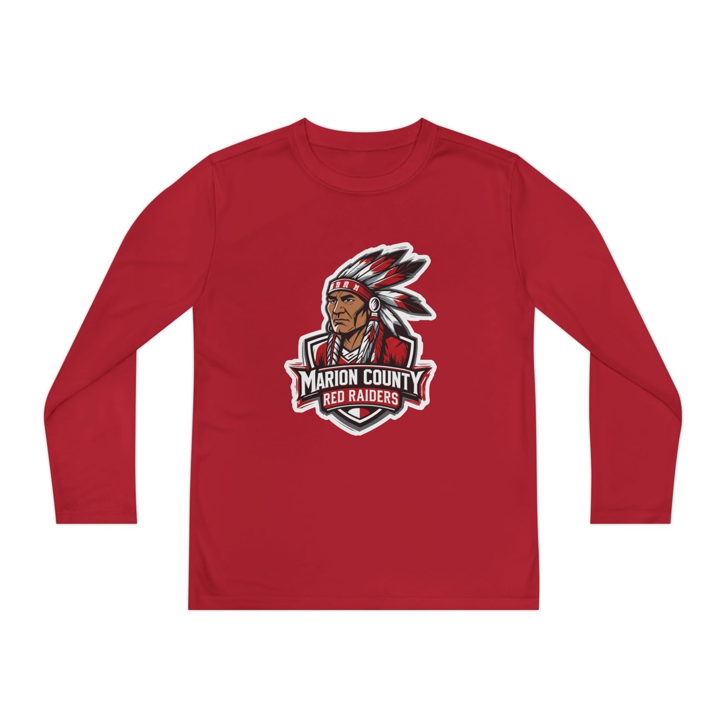 Youth Long Sleeve Tee \ Marion County Red Raiders \ MC2