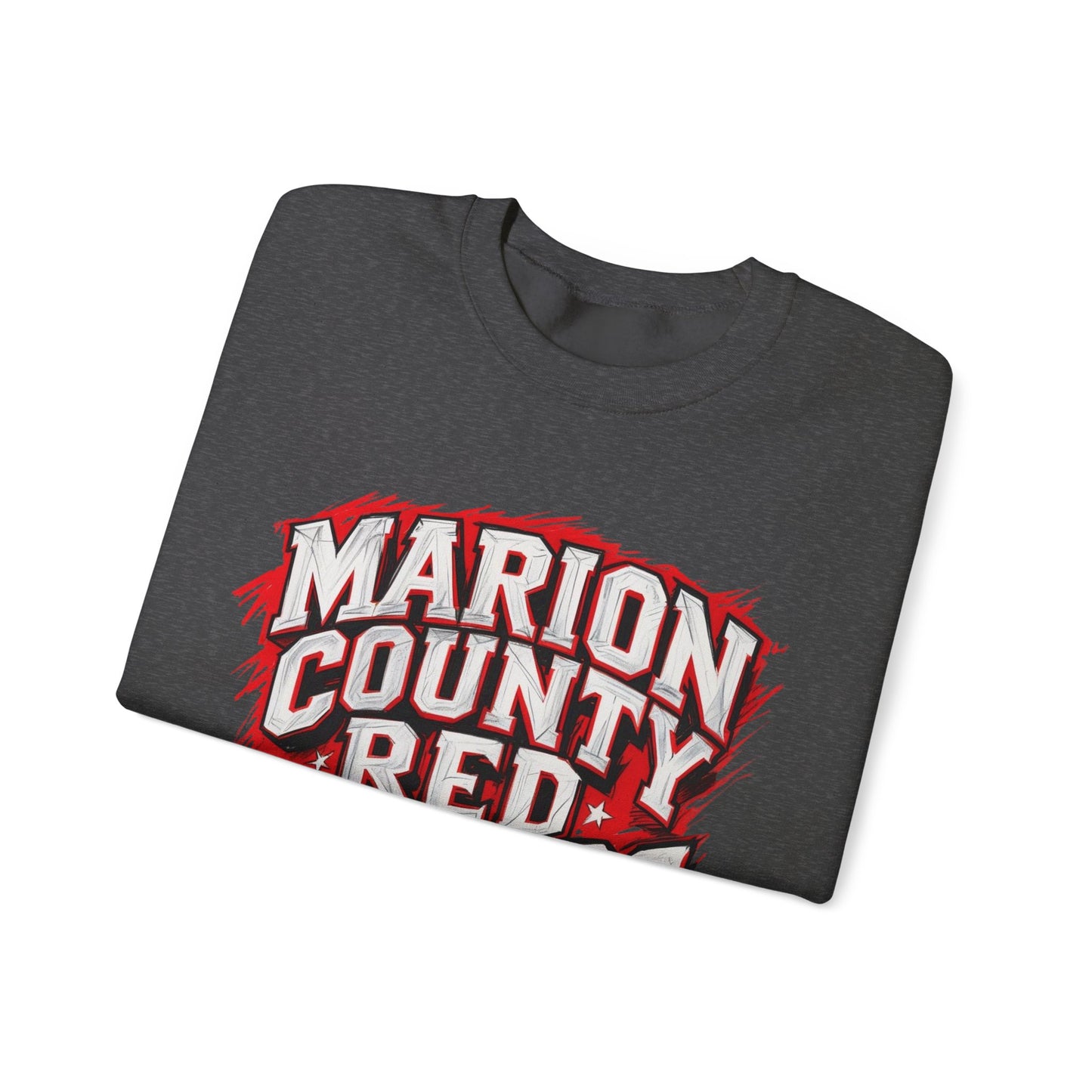 Adult Crewneck Sweatshirt \ Marion County Red Raiders \ MC1
