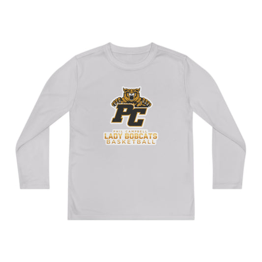 Youth Long Sleeve Tee \ Phil Campbell Bobcats Basketball \ PCBBKG1