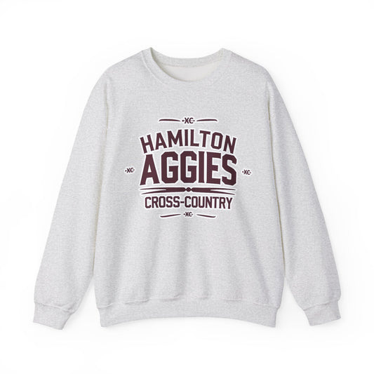 Adult Crewneck Sweatshirt \ Hamilton Aggies Cross-Country \ HCC1