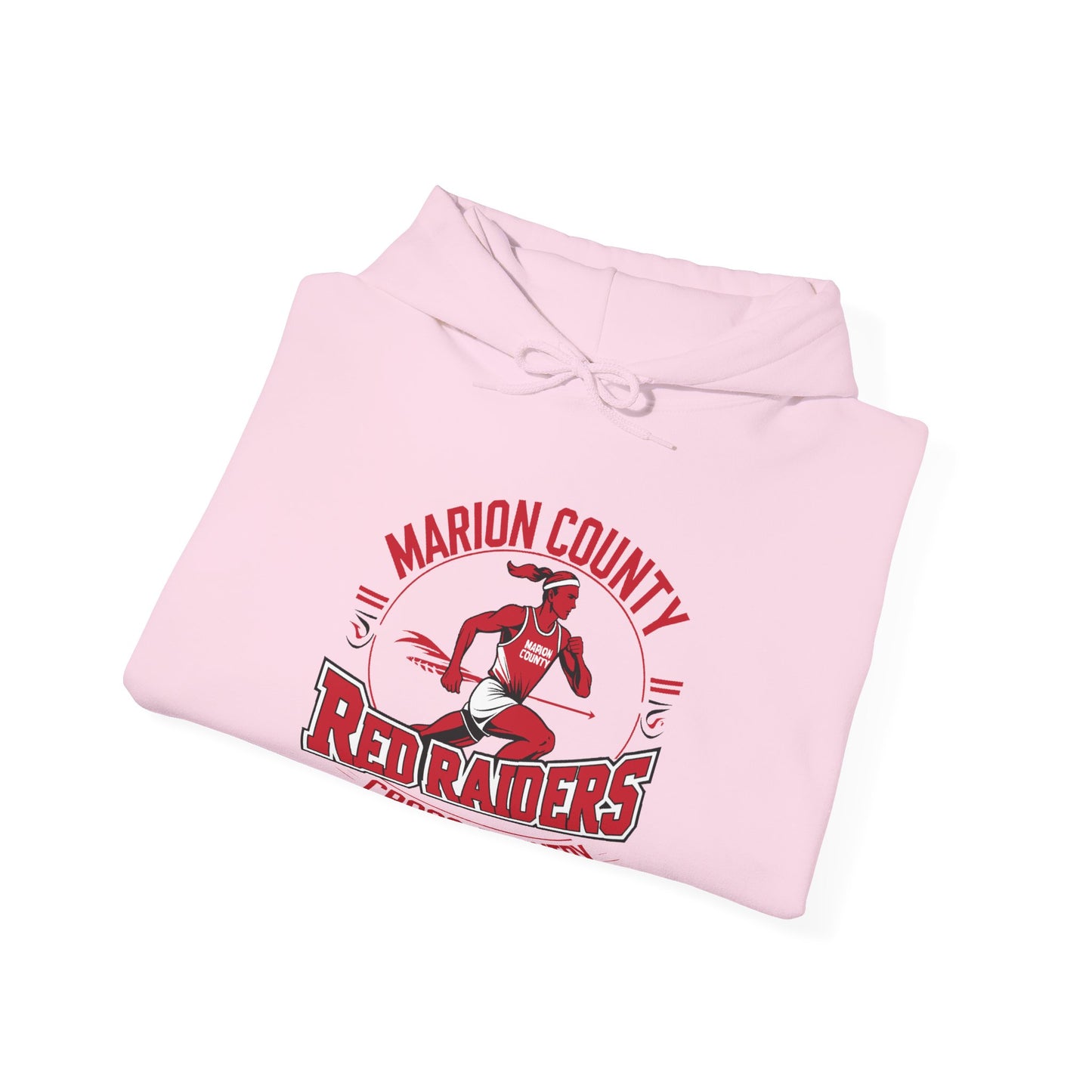 Adult Hoodie Sweatshirt \ Marion County Red Raiders Cross-Country \ MCCC2