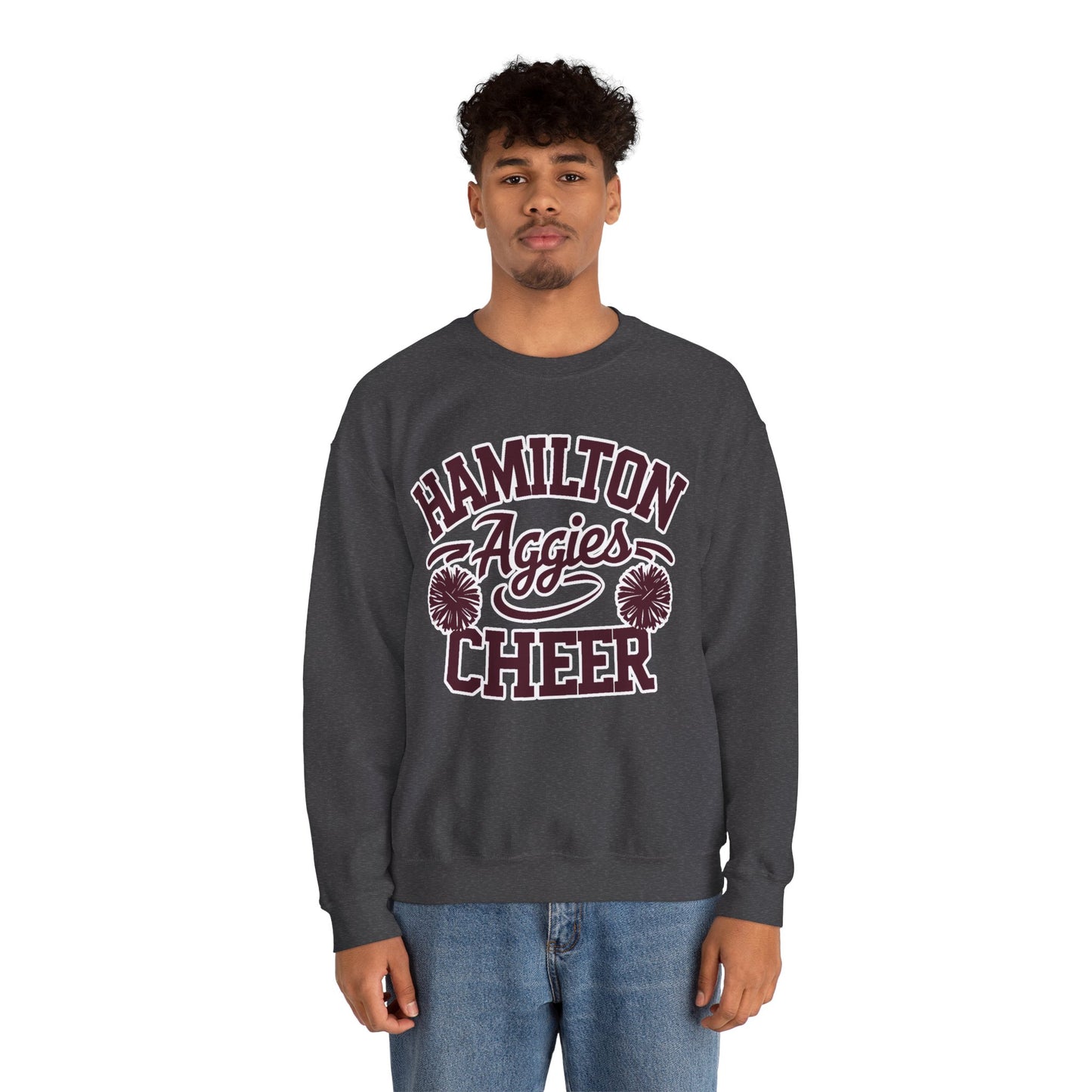 Adult Crewneck Sweatshirt \ Hamilton Aggies Cheer \ HAC2
