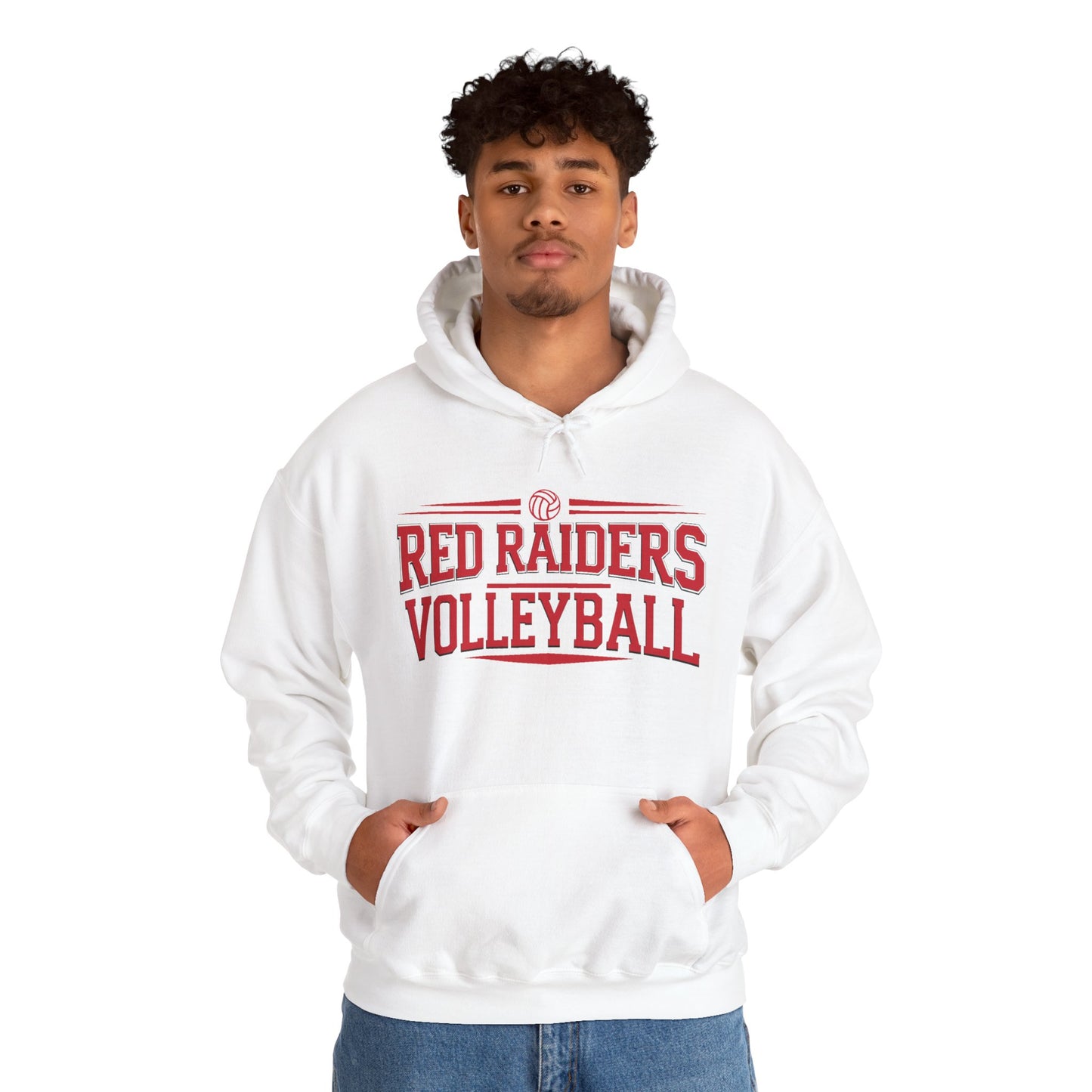 Adult Hoodie Sweatshirt \ Marion County Red Raiders Volleyball \ MCV2