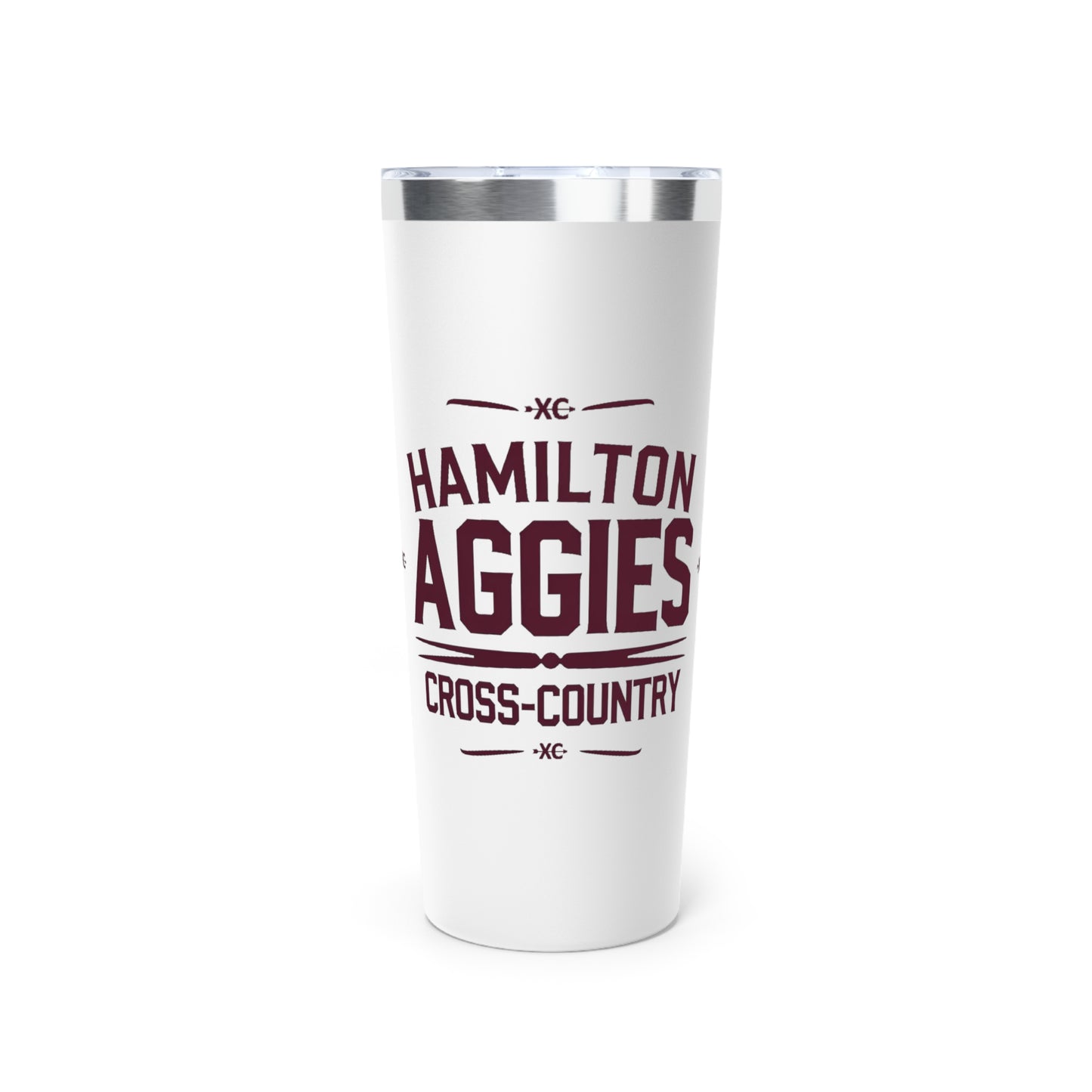22oz Copper Insulated Tumbler \ Hamilton Aggies Cross-Country \ HCC1