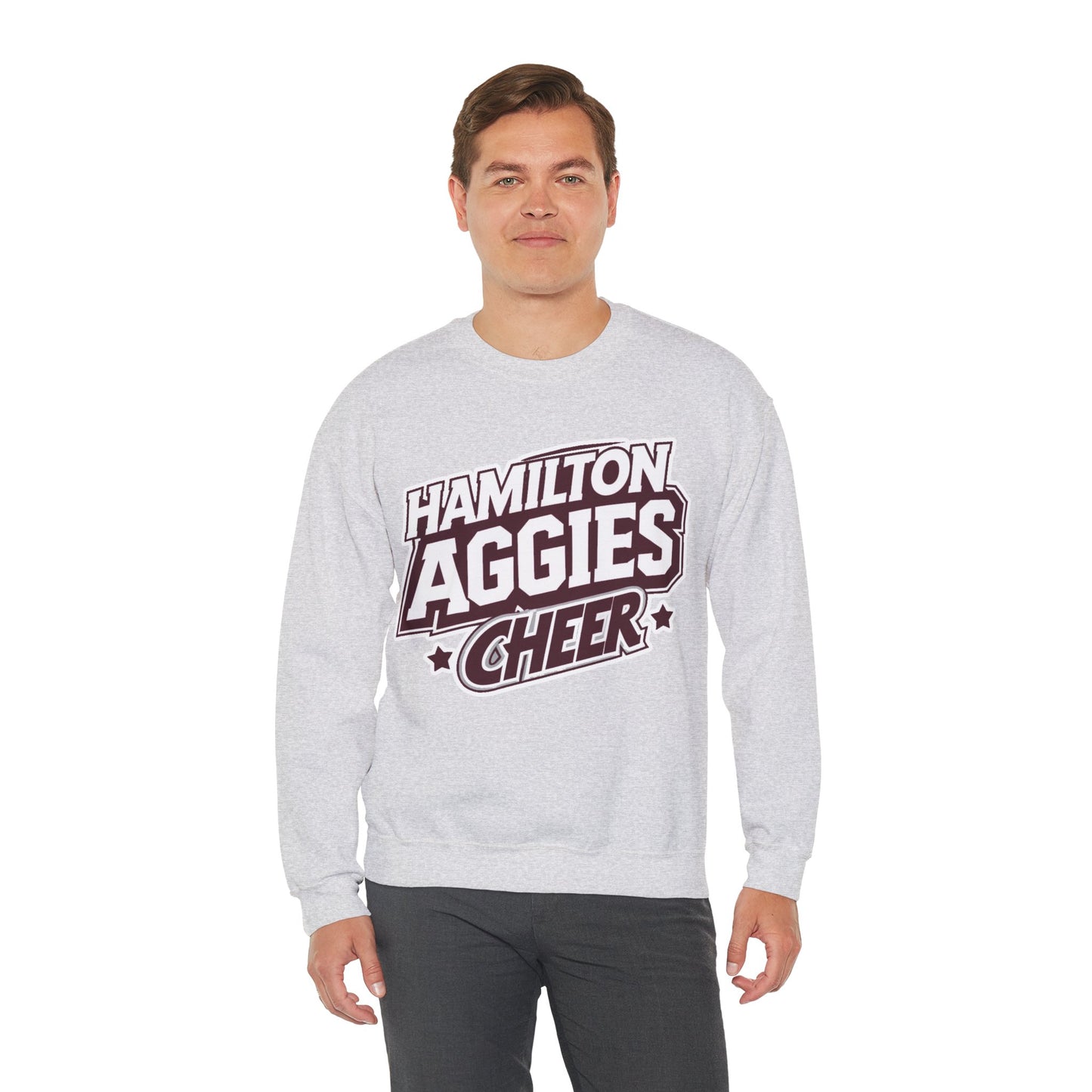 Adult Crewneck Sweatshirt \ Hamilton Aggies Cheer \ HAC1