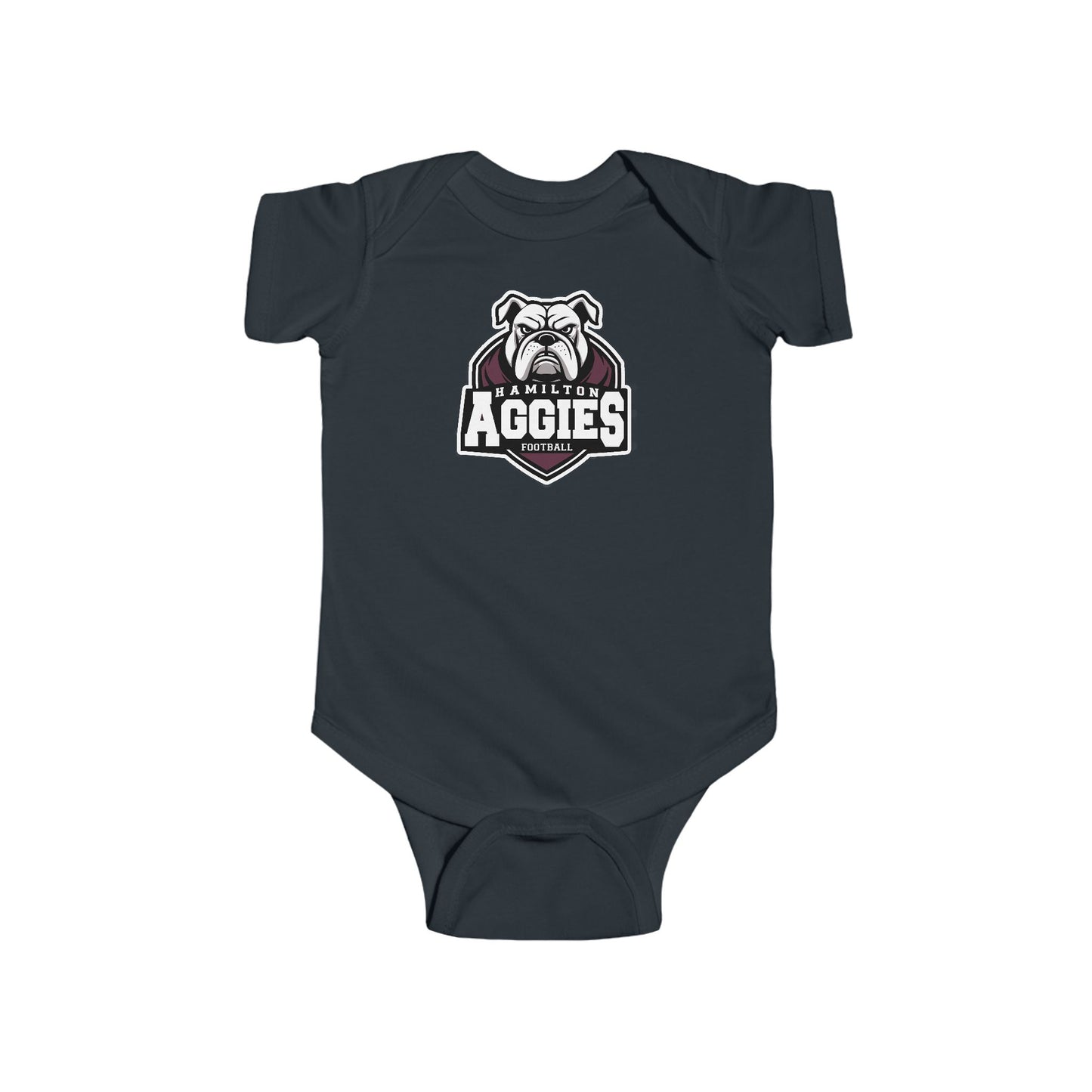Short Sleeve Baby Bodysuit \ Hamilton Aggies Football \ HAF2