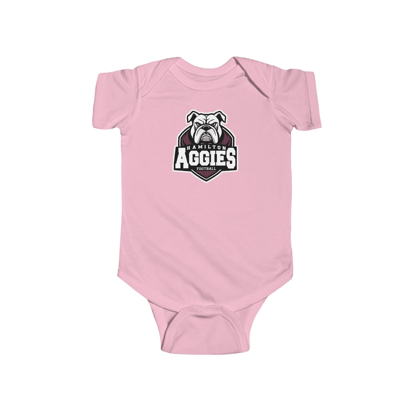 Short Sleeve Baby Bodysuit \ Hamilton Aggies Football \ HAF2