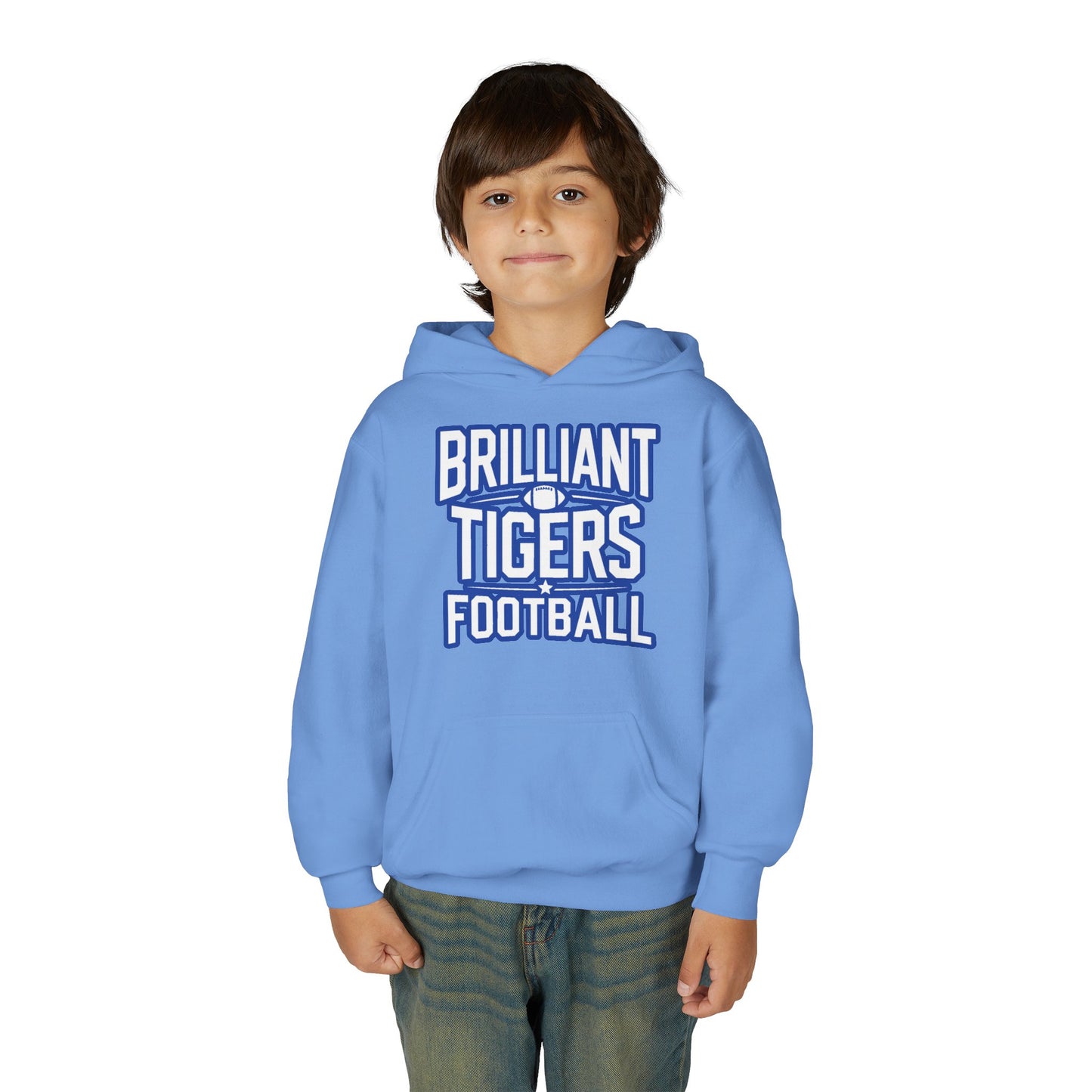 Youth Hoodie Sweatshirt \ Brilliant Tigers Football \ BTF1