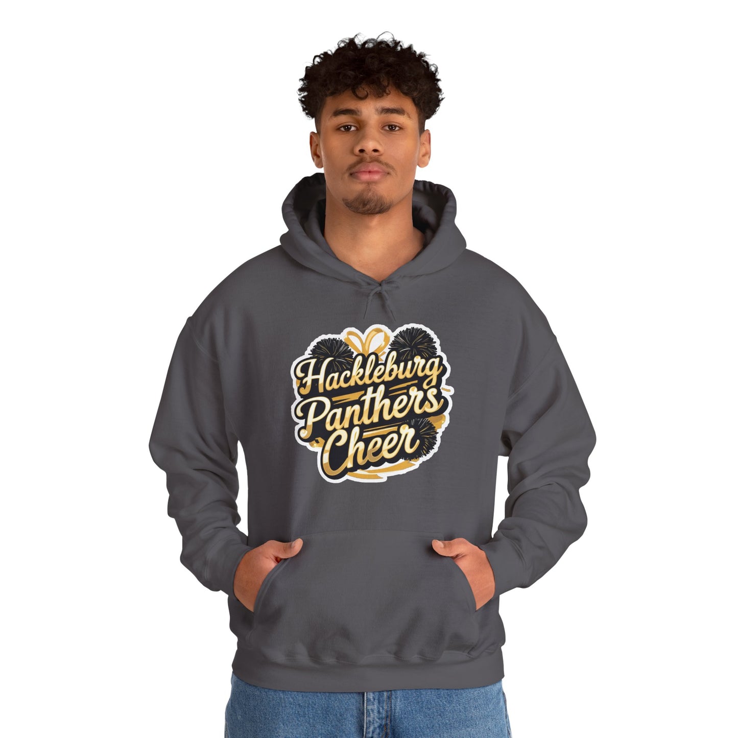 Adult Hoodie Sweatshirt \ Hackleburg Panthers Cheer \ HPC2