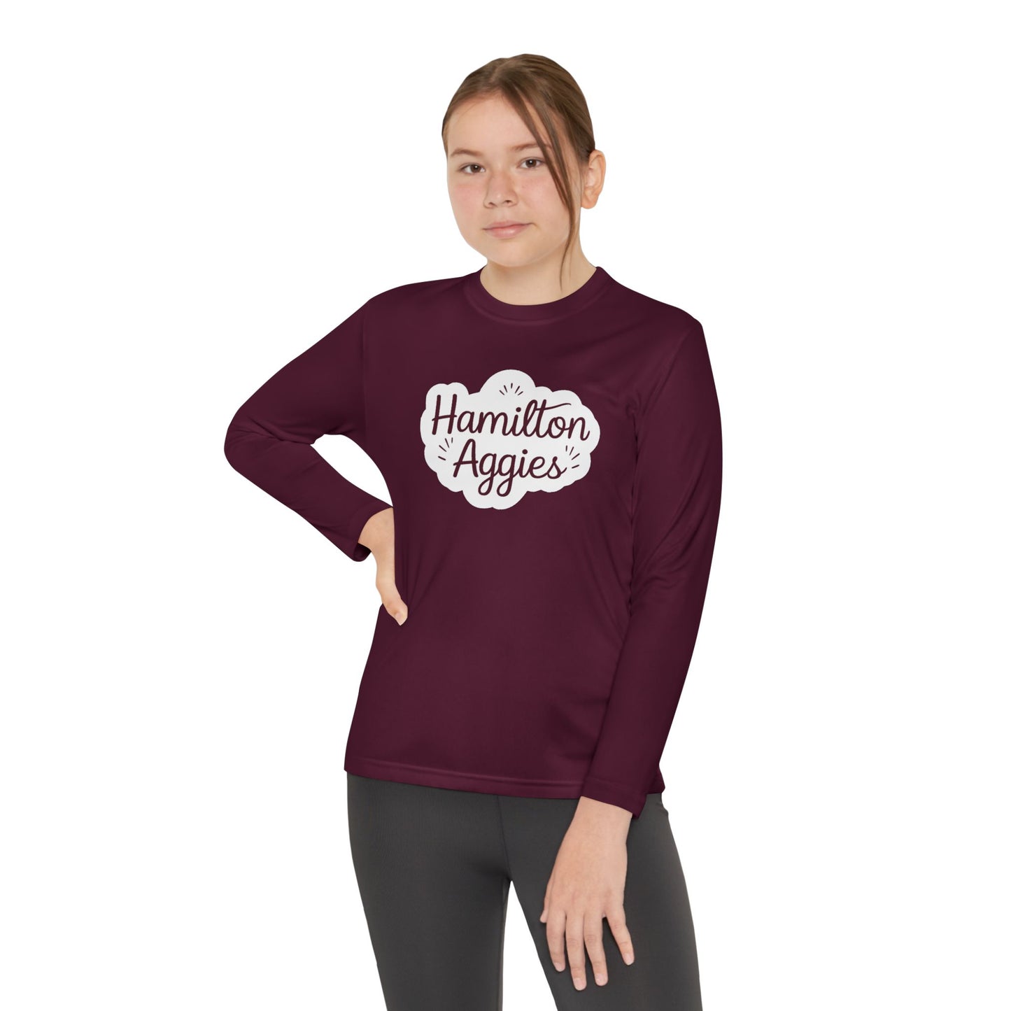 Youth Long Sleeve Tee \ Hamilton Aggies \ HAG1