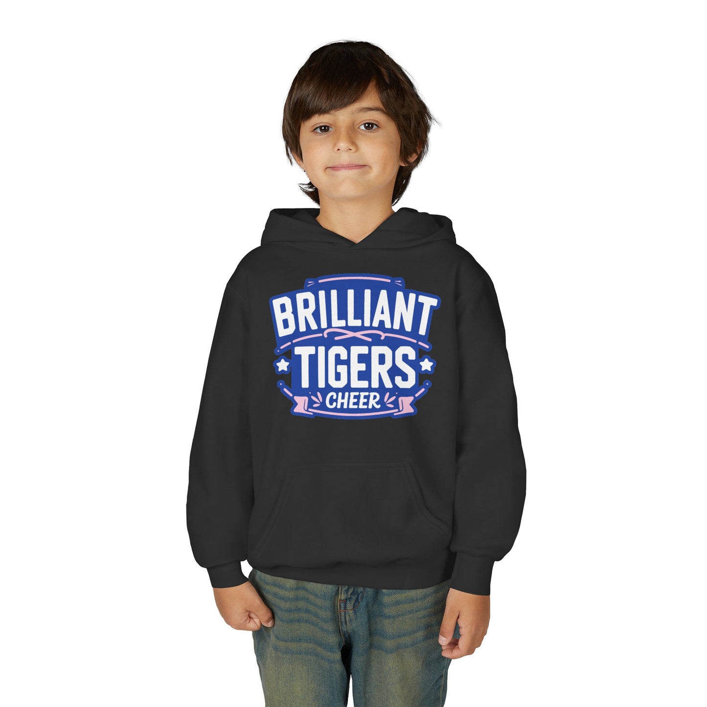 Youth Hoodie Sweatshirt \ Brilliant Tigers Cheer \ BTC2