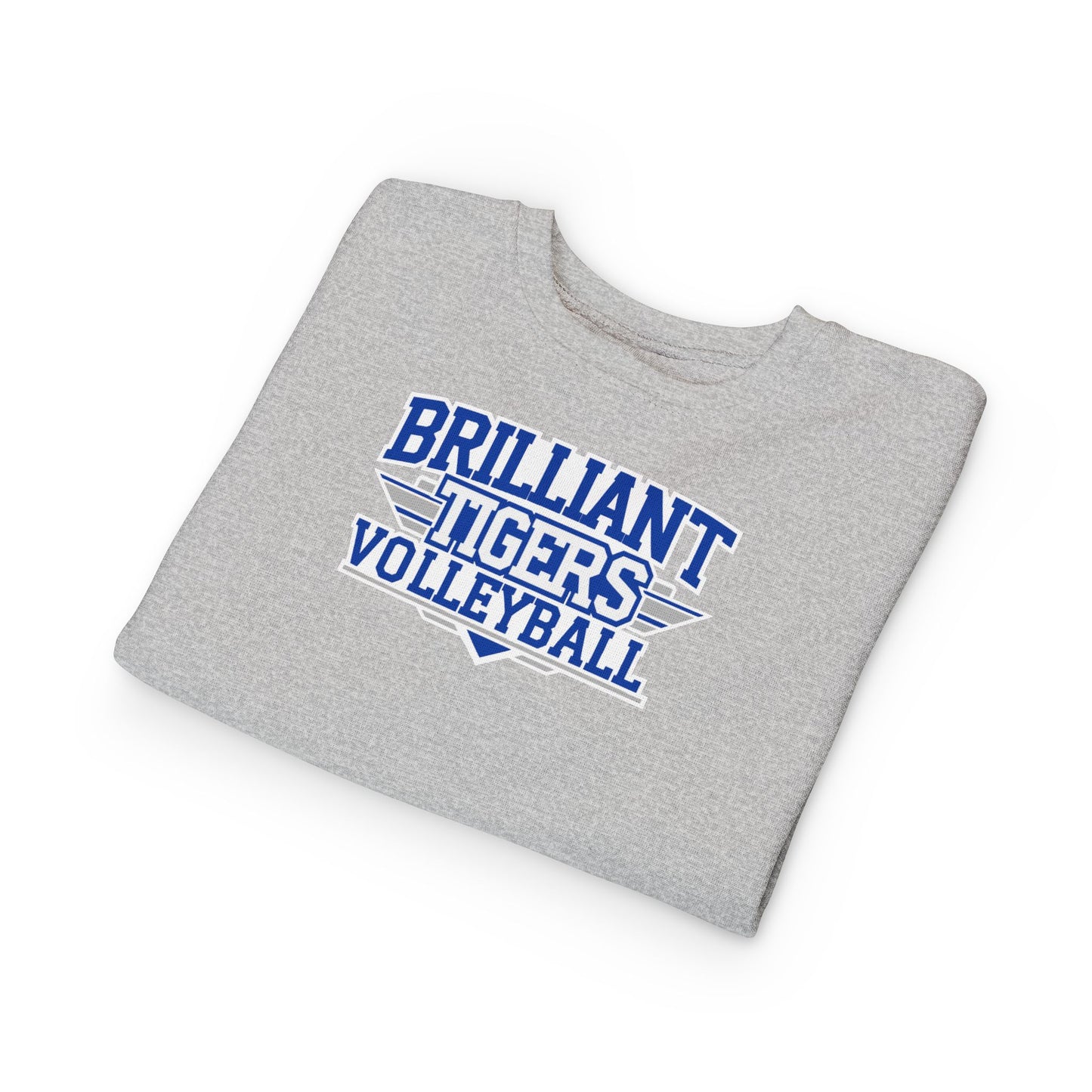 Toddler Crewneck Sweatshirt \ Brilliant Tigers Volleyball \ BTV2