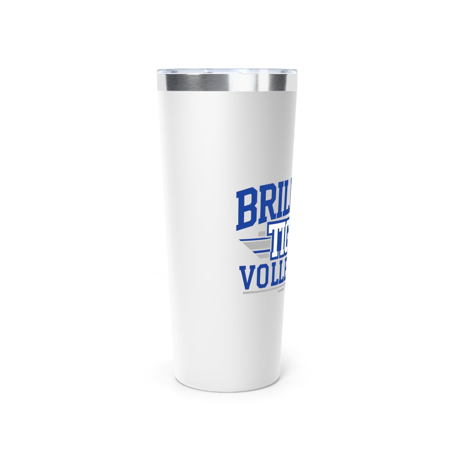 22oz Copper Insulated Tumbler \ Brilliant Tigers Volleyball \ BTV2