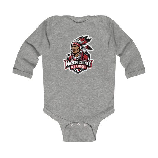 Long Sleeve Baby Bodysuit \ Marion County Red Raiders \ MC2