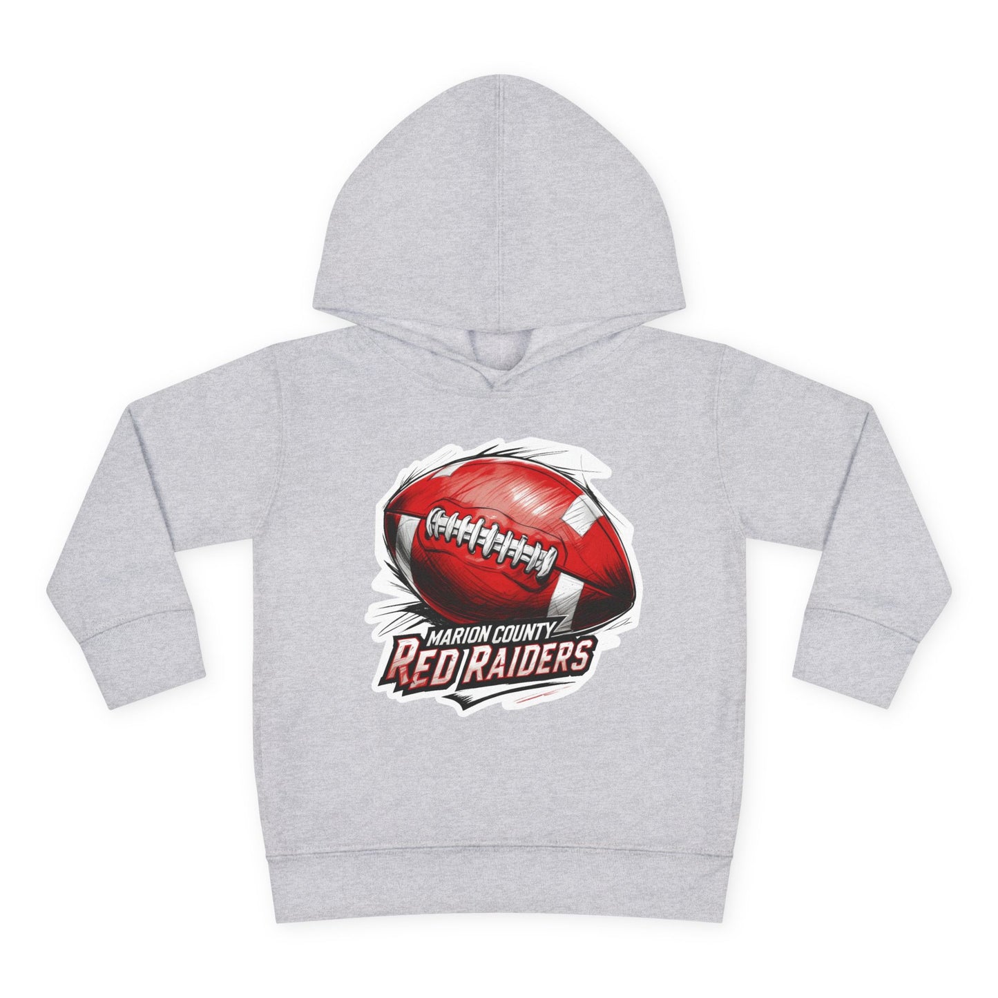 Toddler Hoodie Sweatshirt \ Marion County Red Raiders Football \ MCF1