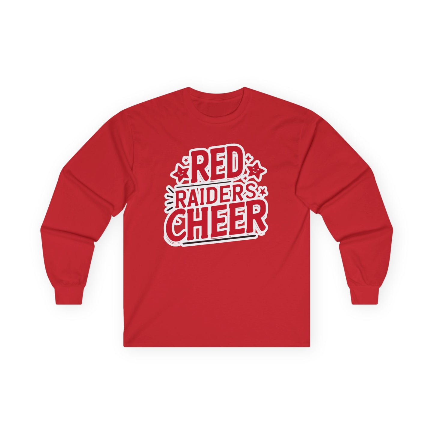 Adult Long Sleeve Tee \ Marion County Red Raiders Cheer \ MCC2