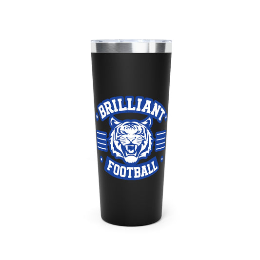22oz Copper Insulated Tumbler \ Brilliant Tigers Football \ BTF2