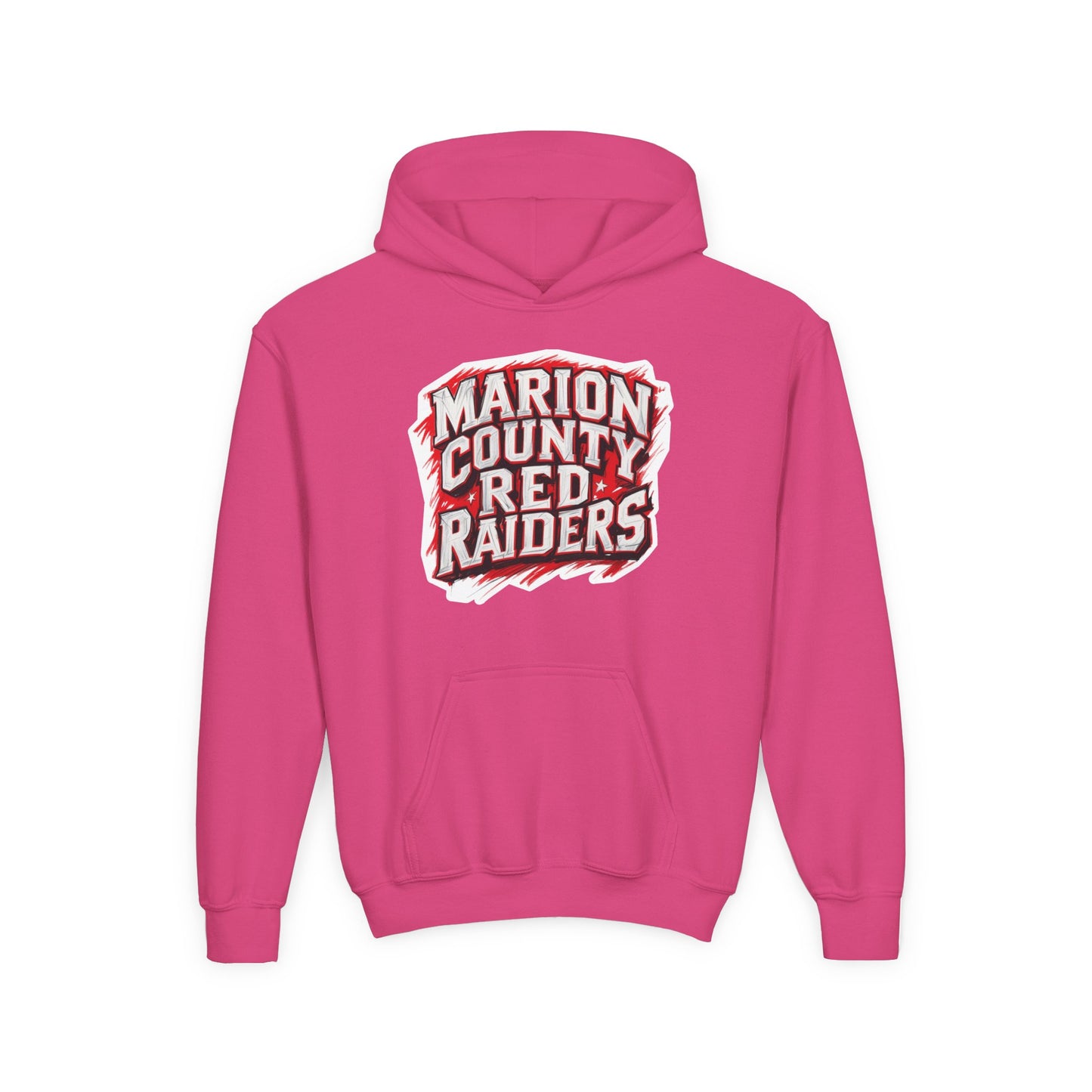 Youth Hoodie Sweatshirt \ Marion County Red Raiders \ MC1