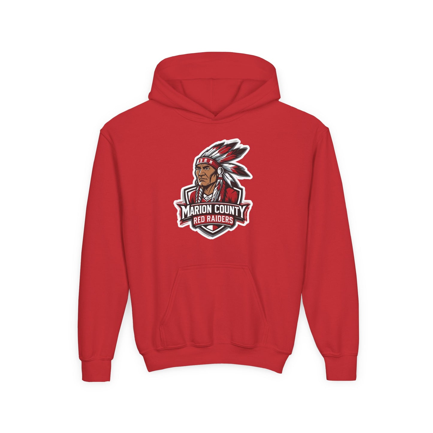 Youth Hoodie Sweatshirt \ Marion County Red Raiders \ MC2