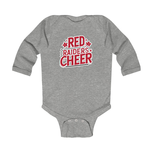 Long Sleeve Baby Bodysuit \ Marion County Red Raiders Cheer \ MCC2