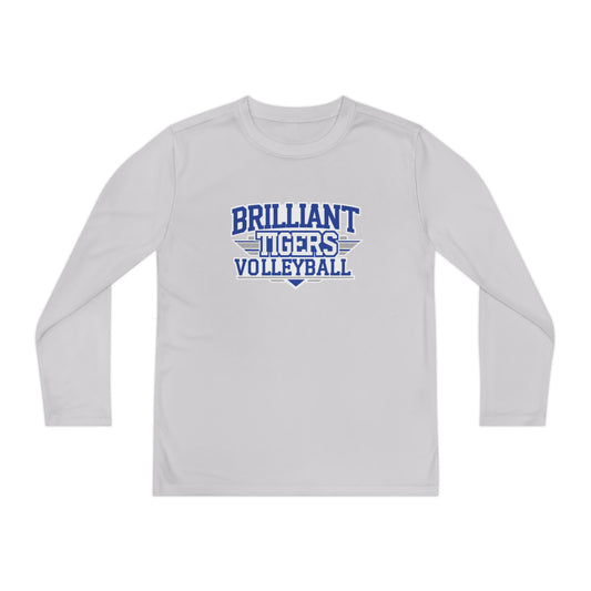 Youth Long Sleeve Tee \ Brilliant Tigers Volleyball \ BTV2