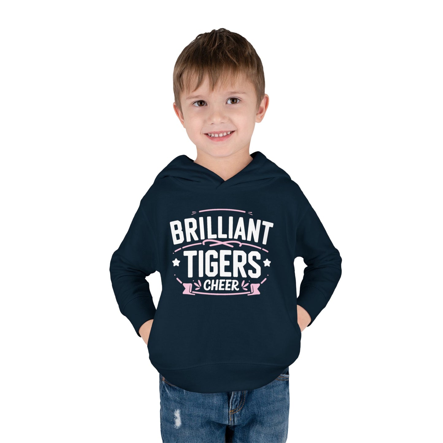 Toddler Hoodie Sweatshirt \ Brilliant Tigers Cheer \ BTC2