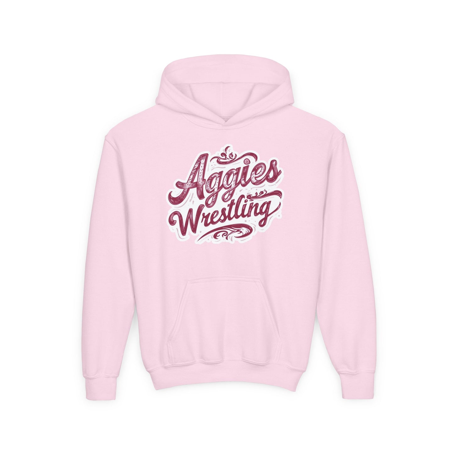 Youth Hoodie Sweatshirt \ Hamilton Aggies Wrestling \ HAWG2