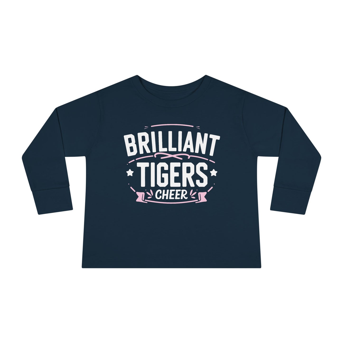 Toddler Long Sleeve Tee \ Brilliant Tigers Cheer \ BTC2