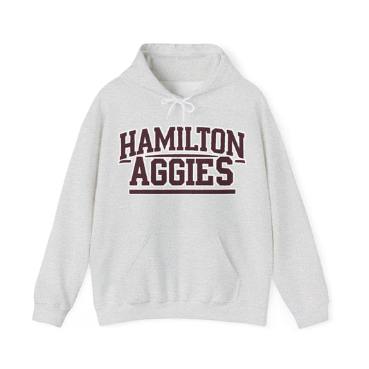 Adult Hoodie Sweatshirt \ Hamilton Aggies \ HA2