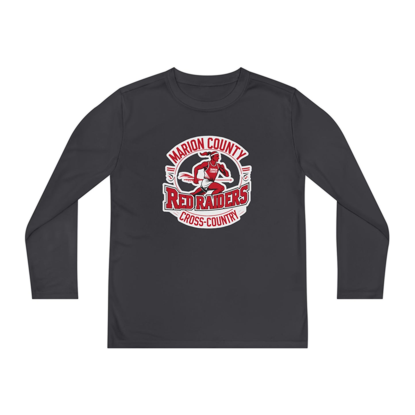 Youth Long Sleeve Tee \ Marion County Red Raiders Cross-Country \ MCCC2