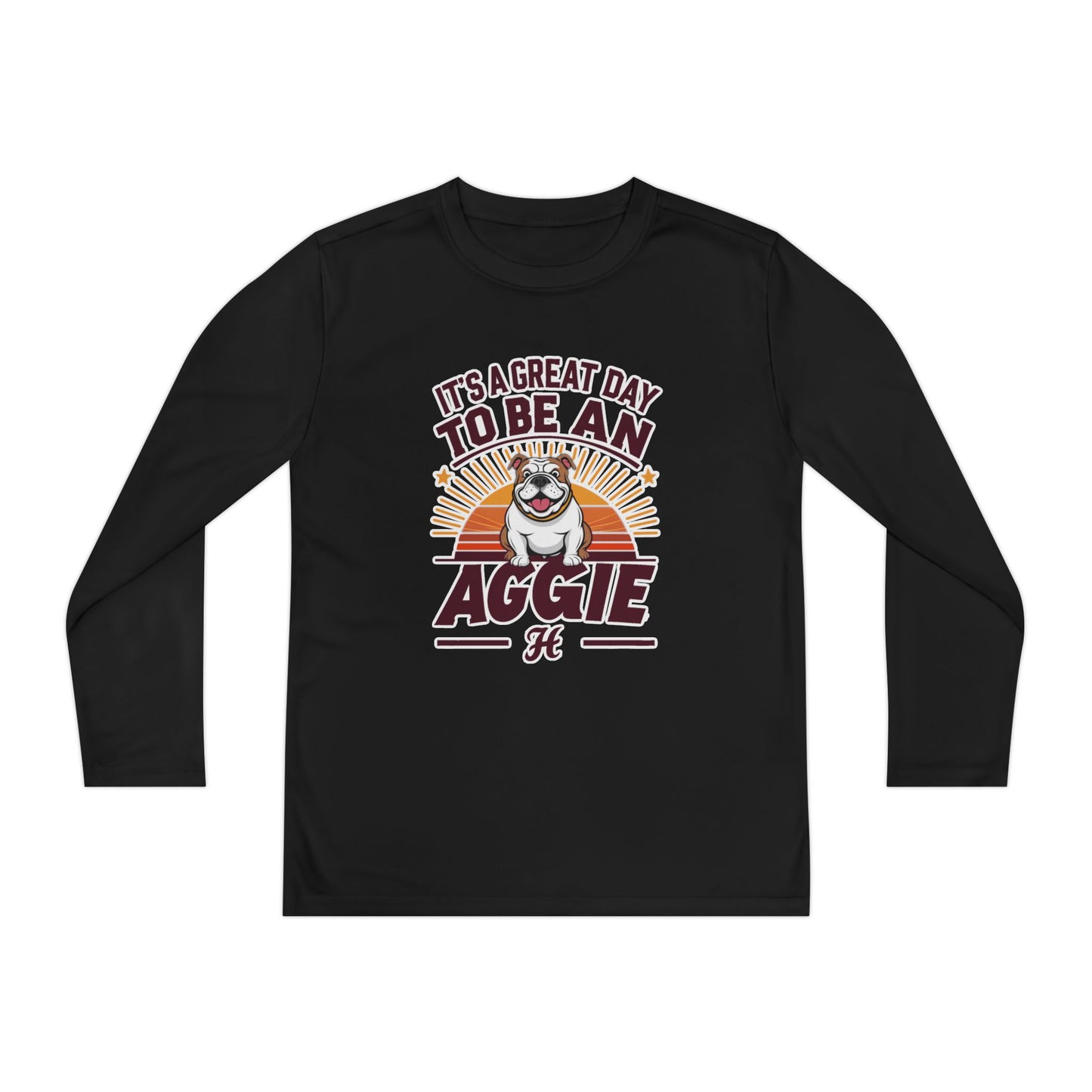 Youth Long Sleeve Tee \ It's a Great Day to Be an Aggie! \ GDA2