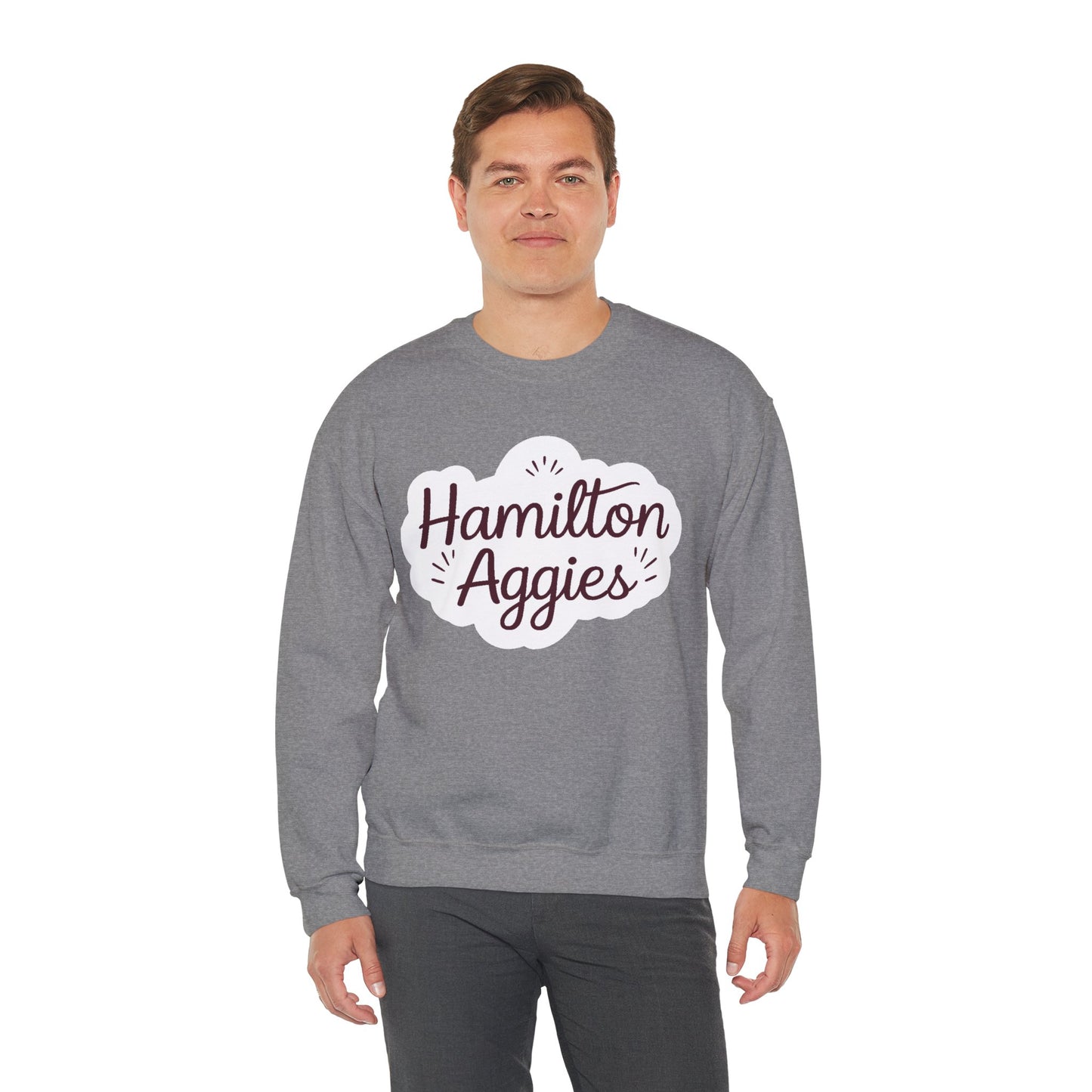 Adult Crewneck Sweatshirt \ Hamilton Aggies \ HAG1