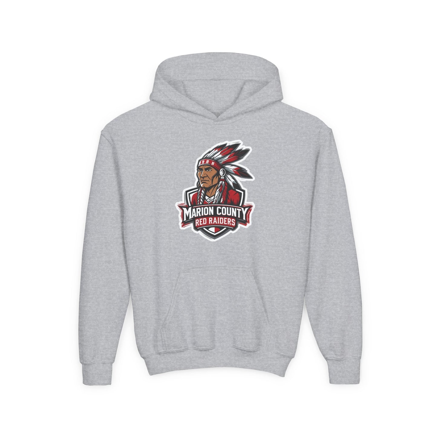Youth Hoodie Sweatshirt \ Marion County Red Raiders \ MC2