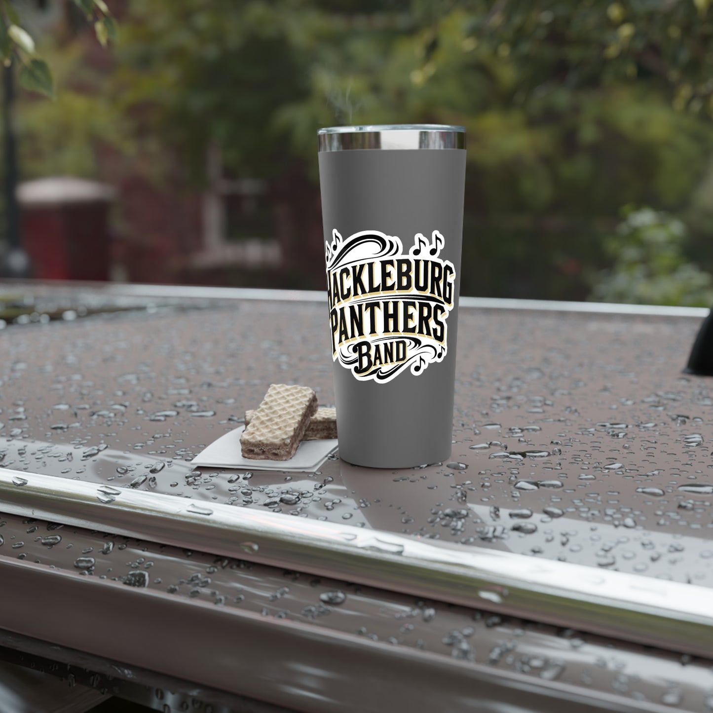 22oz Copper Insulated Tumbler \ Hackleburg Panthers Band \ HPB1