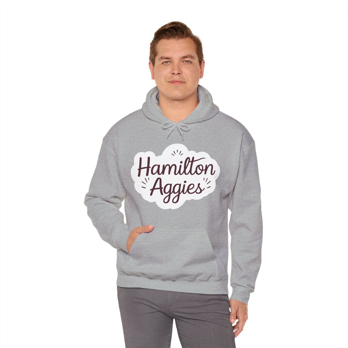 Adult Hoodie Sweatshirt \ Hamilton Aggies \ HAG1