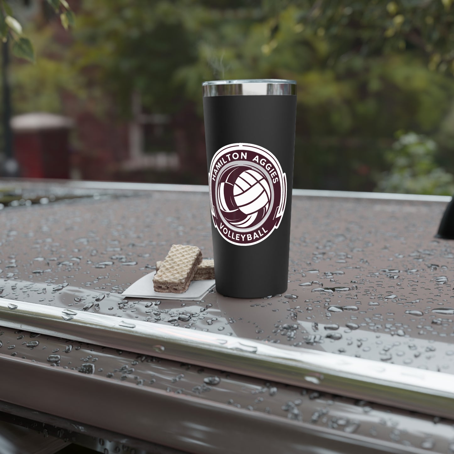 22oz Copper Insulated Tumbler \ Hamilton Aggies Volleyball \ HAV1