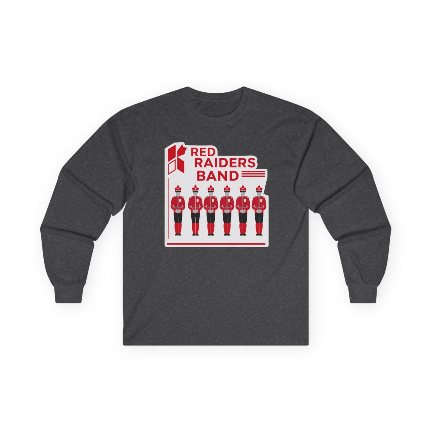 Adult Long Sleeve Tee \ Marion County Red Raiders Band \ MCB1