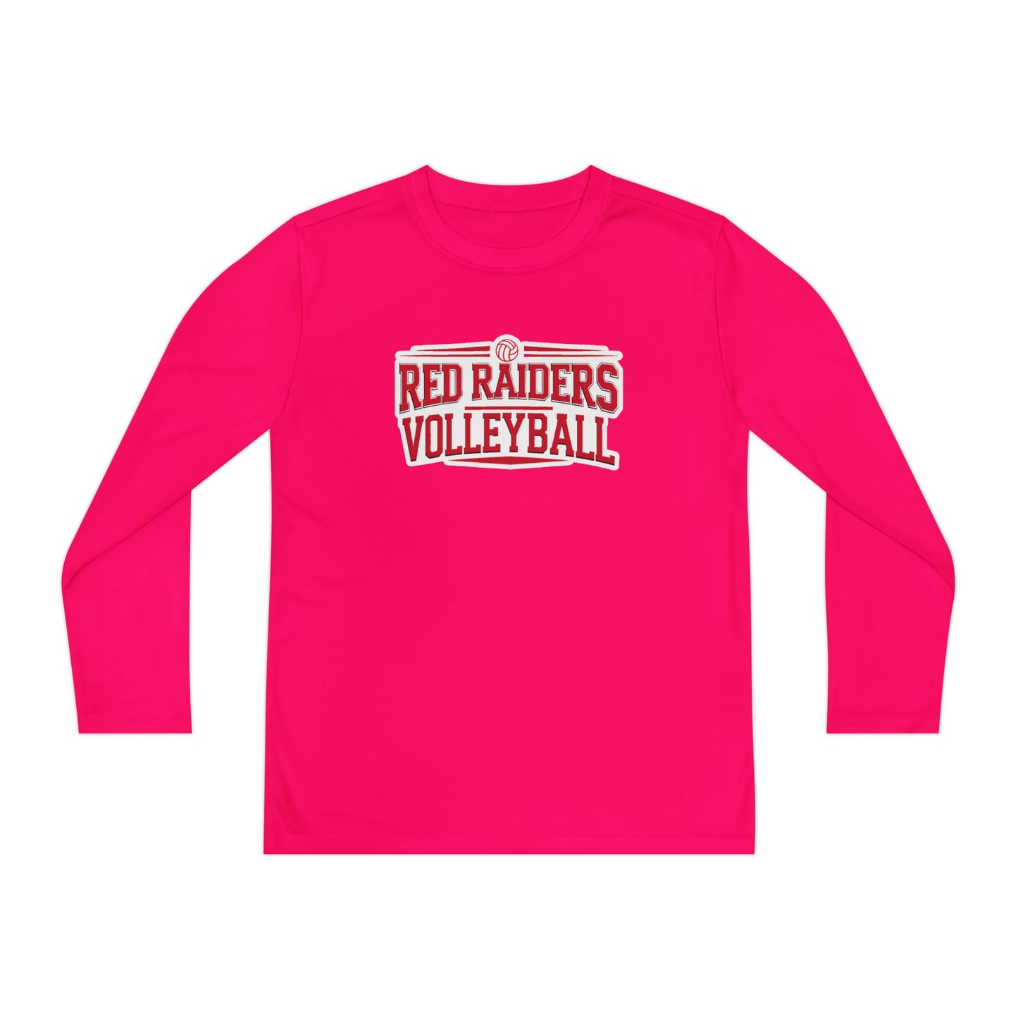 Youth Long Sleeve Tee \ Marion County Red Raiders Volleyball \ MCV2