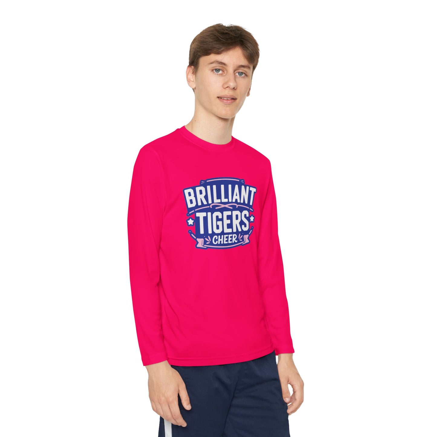 Youth Long Sleeve Tee \ Brilliant Tigers Cheer \ BTC2