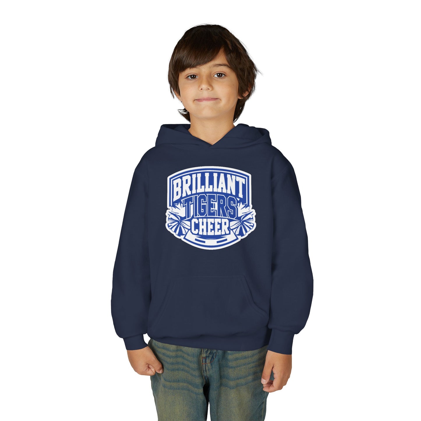 Youth Hoodie Sweatshirt \ Brilliant Tigers Cheer \ BTC1