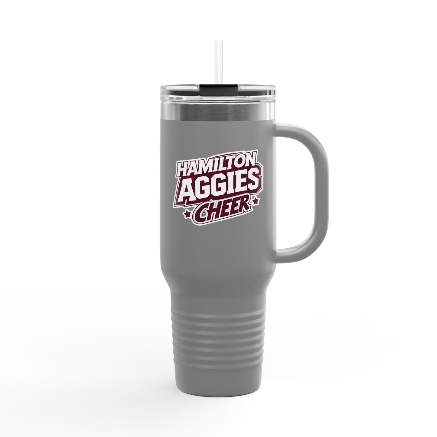 40oz Insulated Tumbler \ Hamilton Aggies Cheer \ Style 1