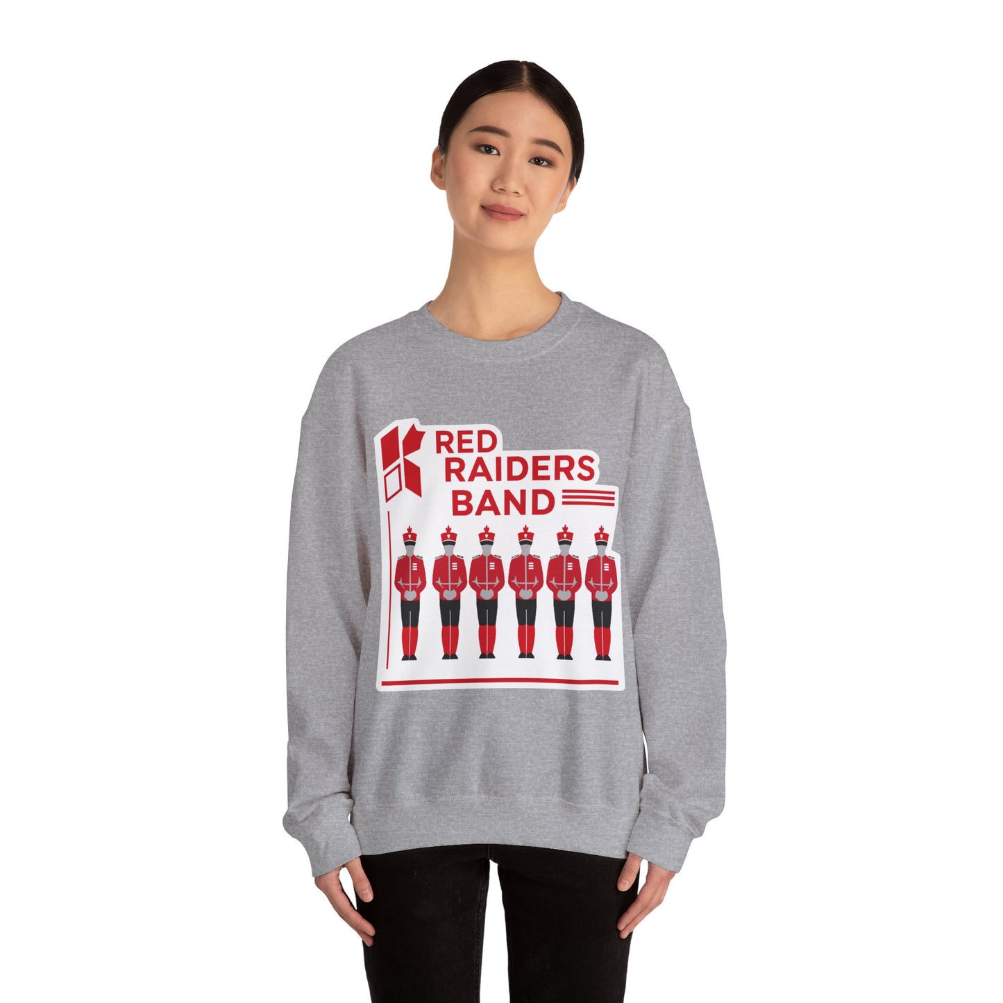 Adult Crewneck Sweatshirt \ Marion County Red Raiders Band \ MCB1