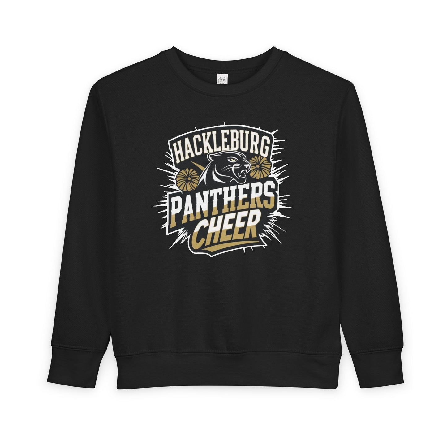 Toddler Crewneck Sweatshirt \ Hackleburg Panthers Cheer \ HPC1