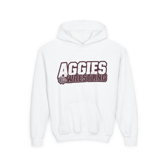Youth Hoodie Sweatshirt \ Hamilton Aggies Wrestling \ HAW3