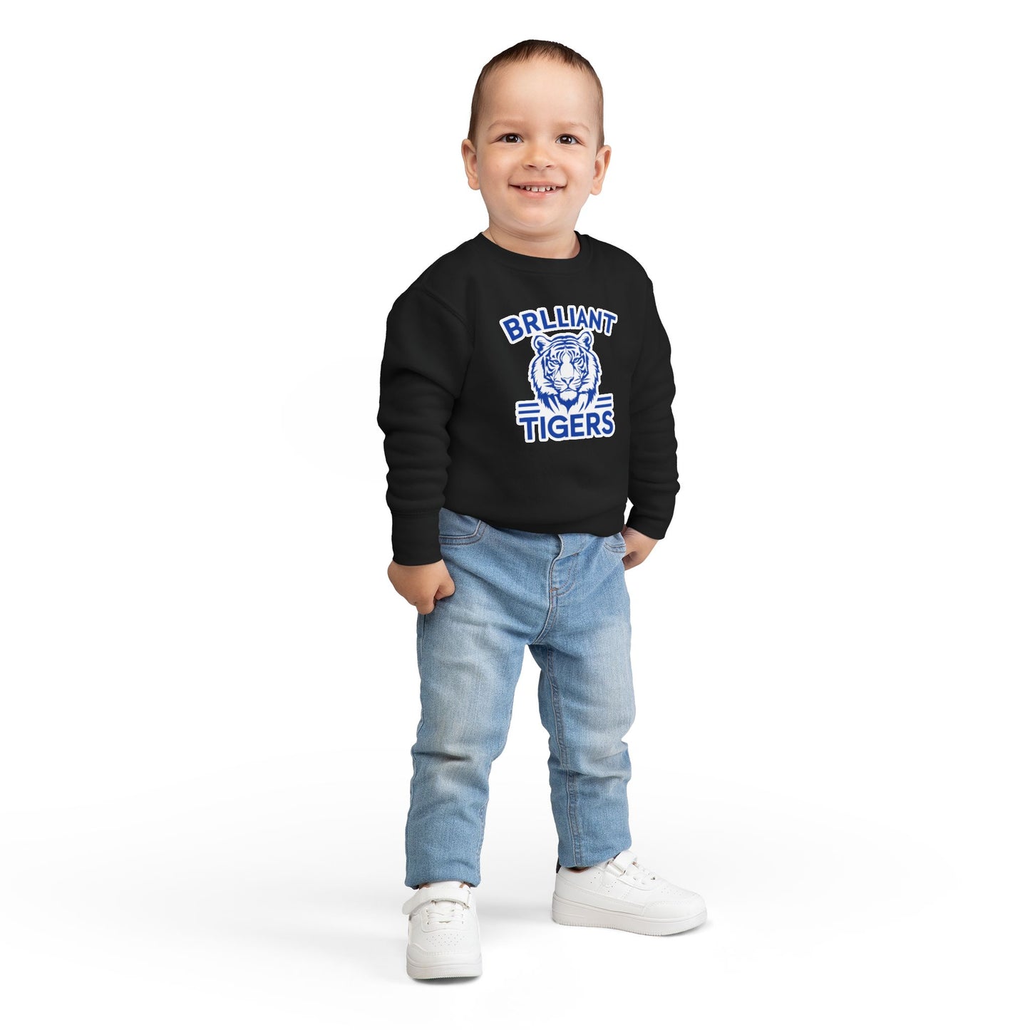 Toddler Crewneck Sweatshirt \ Brilliant Tigers \ BT1