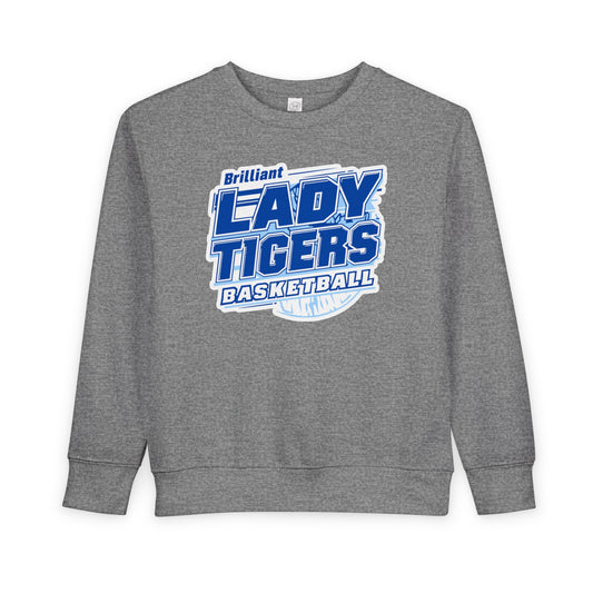 Toddler Crewneck Sweatshirt \ Brilliant Tigers Basketball \ BTBKG2